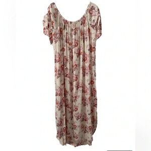 Flynn Skye Off the Shoulder Maple Floral Maxi Dress